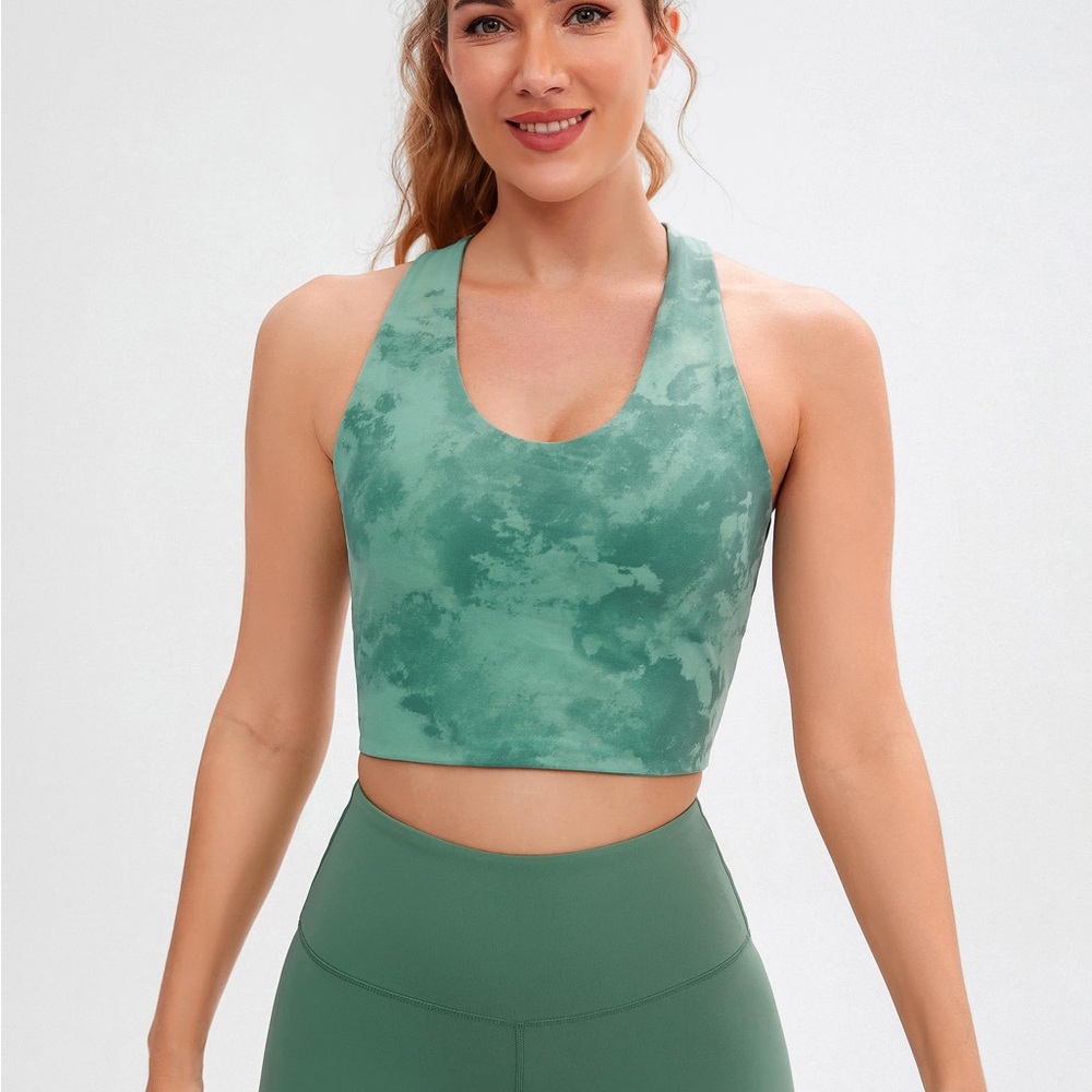 NWT Joyspels Green Tie-Dye Sports Bra – Size Large